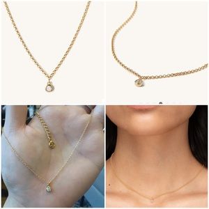 Mejuri Vermeil Sapphire Choker necklace - EUC